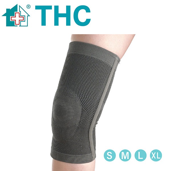 ※每日限定【THC】竹炭 矽膠髕骨護膝 (穿戴式 護膝) x單支